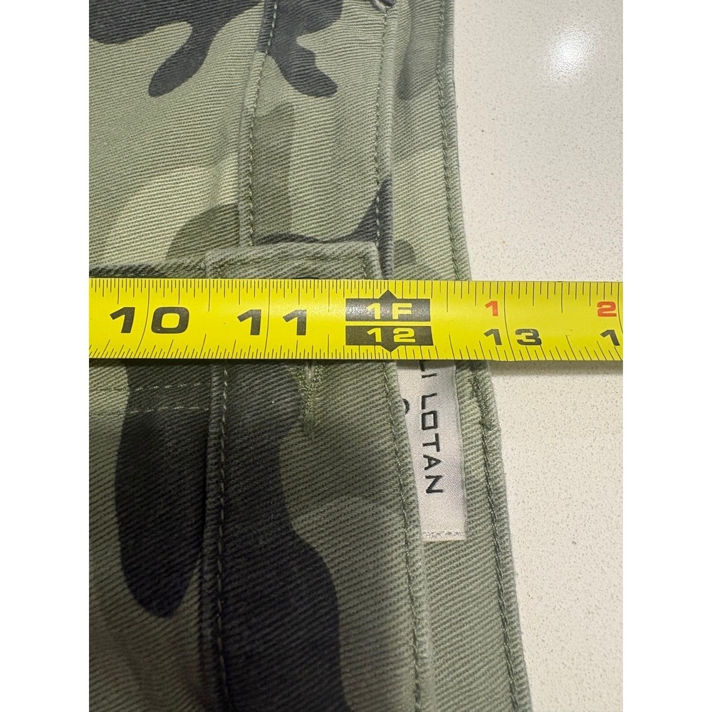 Nili Lotan x Target Camo Print High Rise Pants Green Camouflage Size 14 - Picture 8 of 9